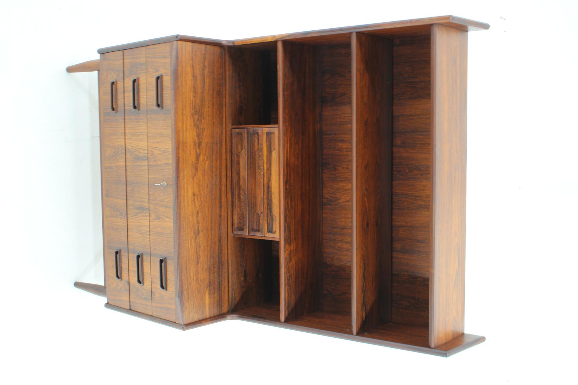 Mid-Century Modern 1960s Danish Secretary/Writing Cabinet by BRDR Larsen in Palisander  For Sale