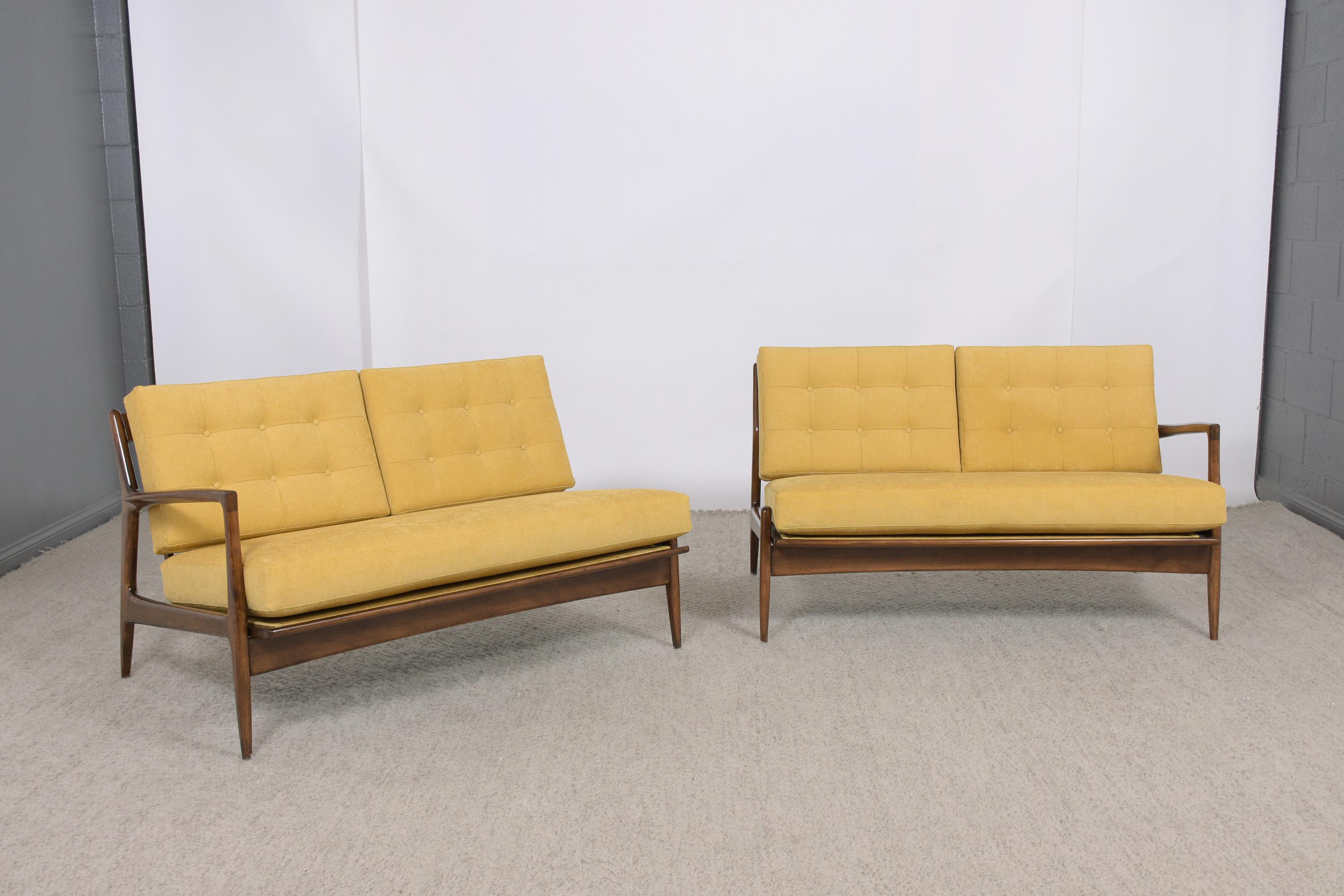 Fabric Vintage Mid-Century Danish Sectional Sofa: Timeless Scandinavian Elegance For Sale