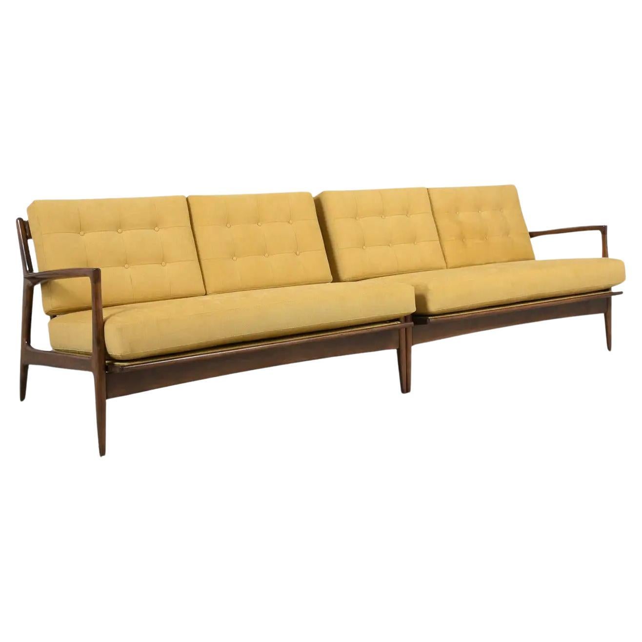 Vintage Mid-Century Danish Sectional Sofa: Timeless Scandinavian Elegance For Sale