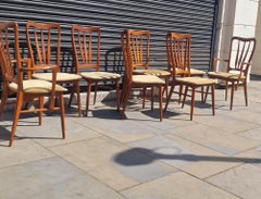 1960s Danish set of 8 dining chairs by Niel Koefoed