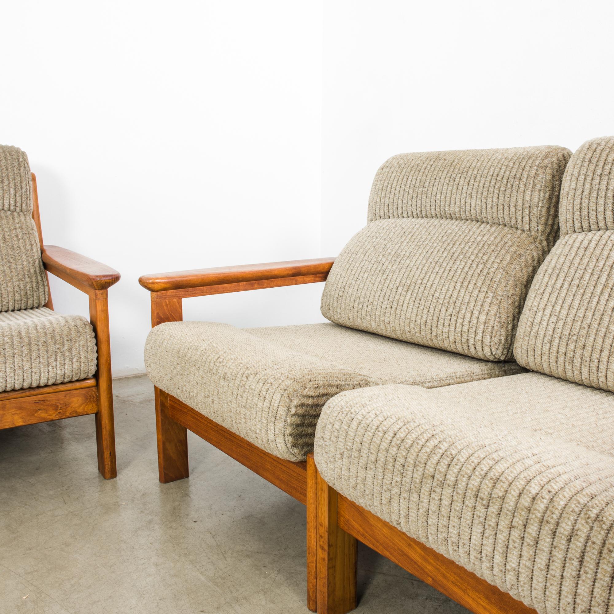 1960s Danish Set of Two Sofas and Armchair 3