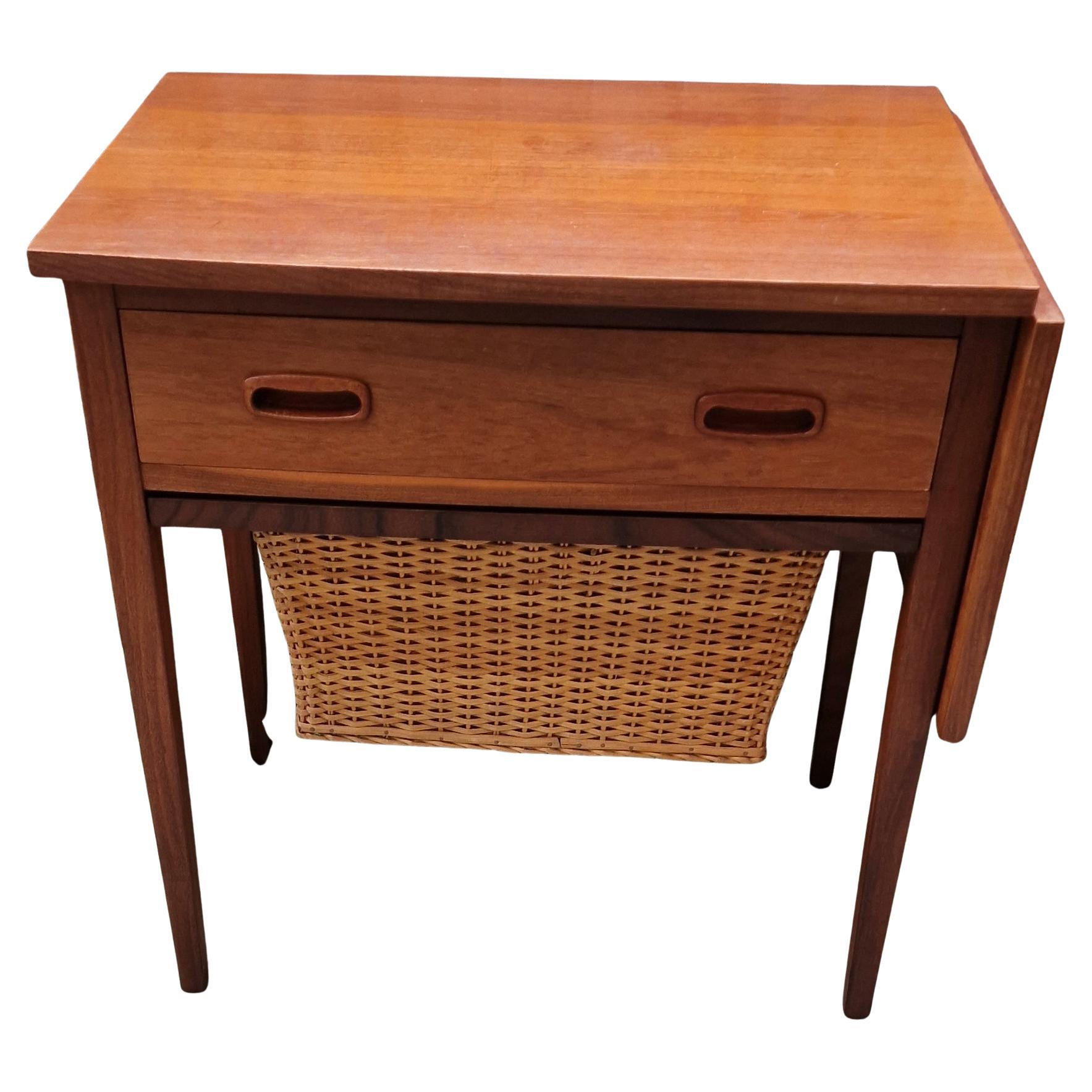 1960's Danish sewing box table