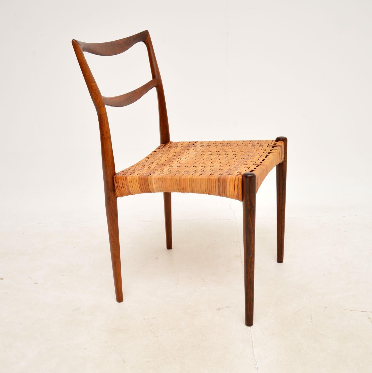 Mid-Century Modern 1960s Danish Side Chair by N.A Jorgensen