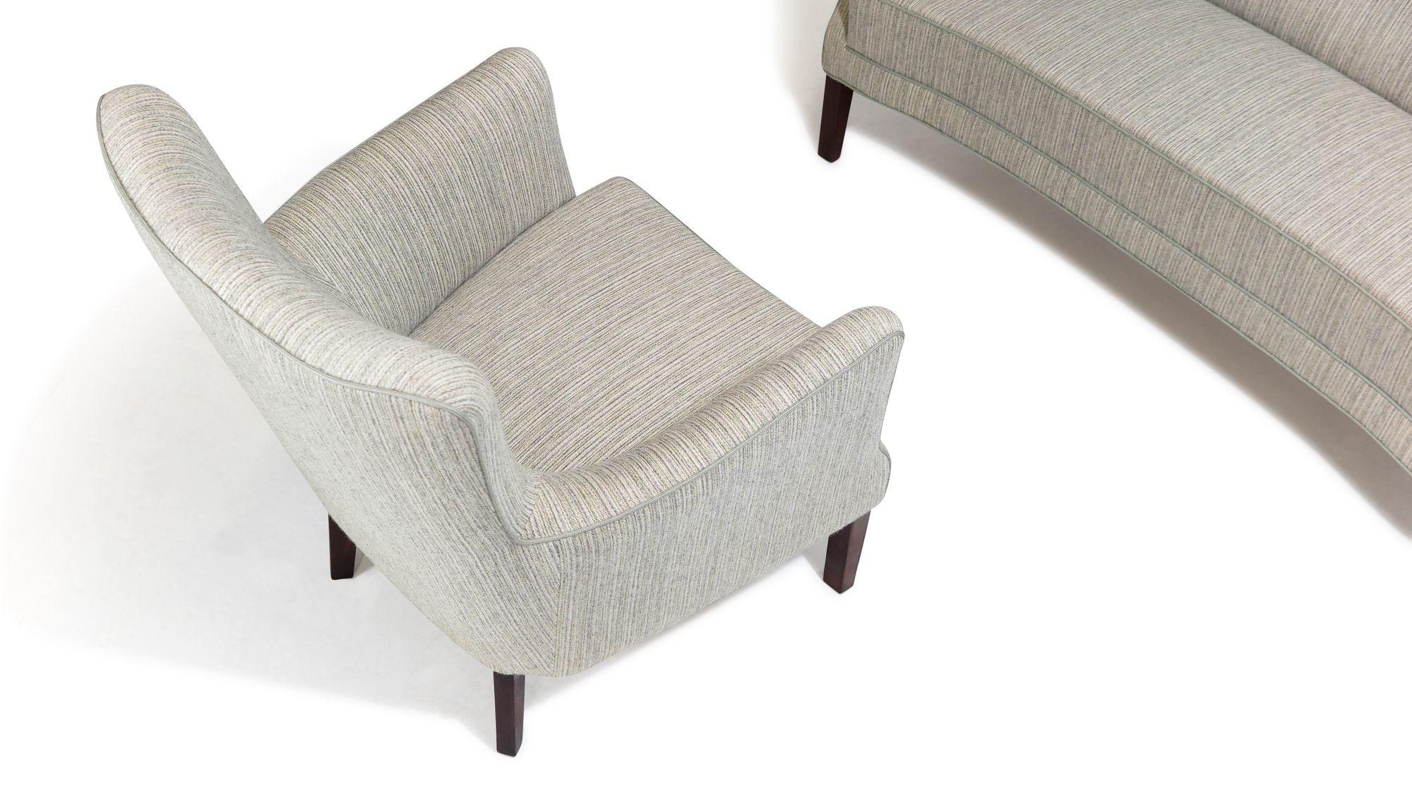 20th Century 1960's Danish Sofa and Lounge Chair Set