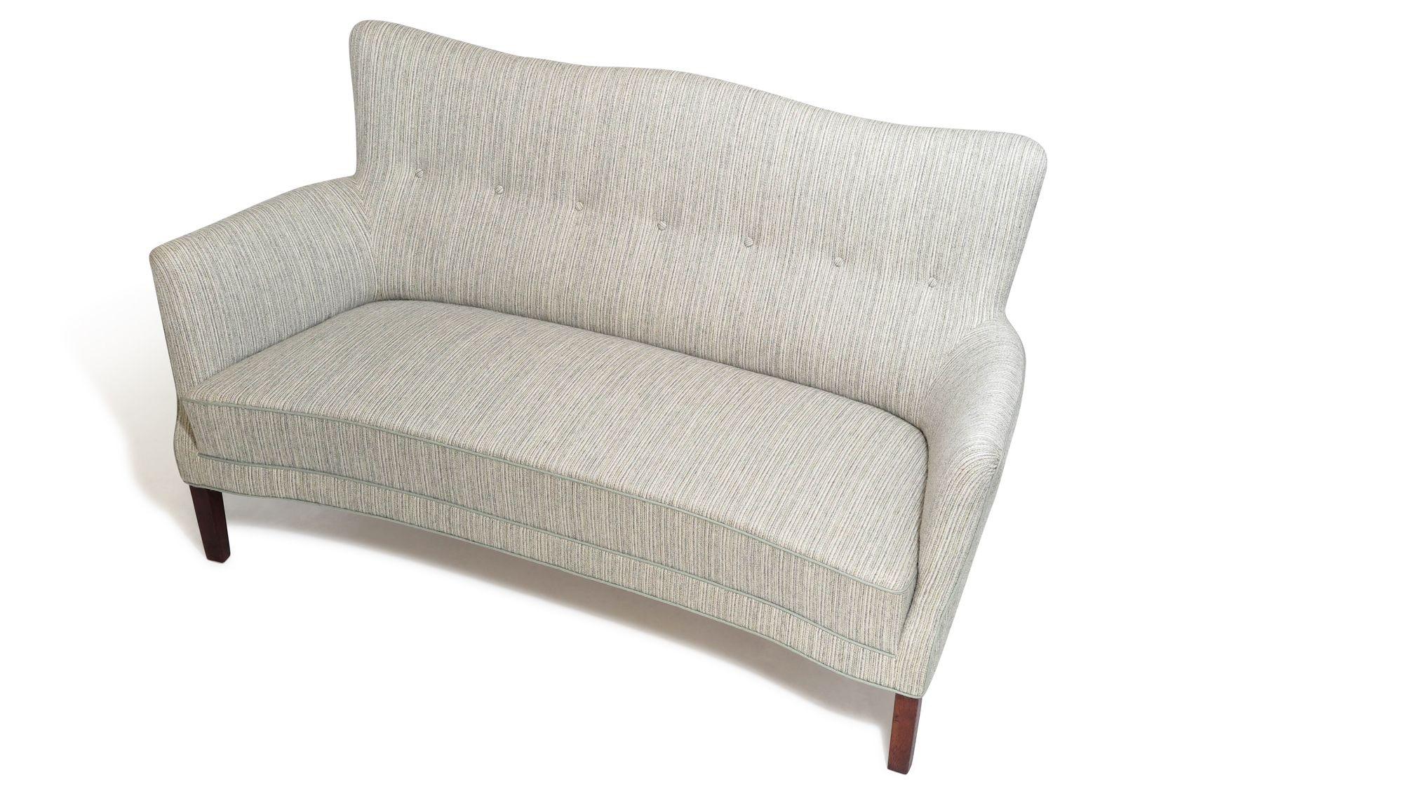 Wool 1960's Danish Sofa and Lounge Chair Set