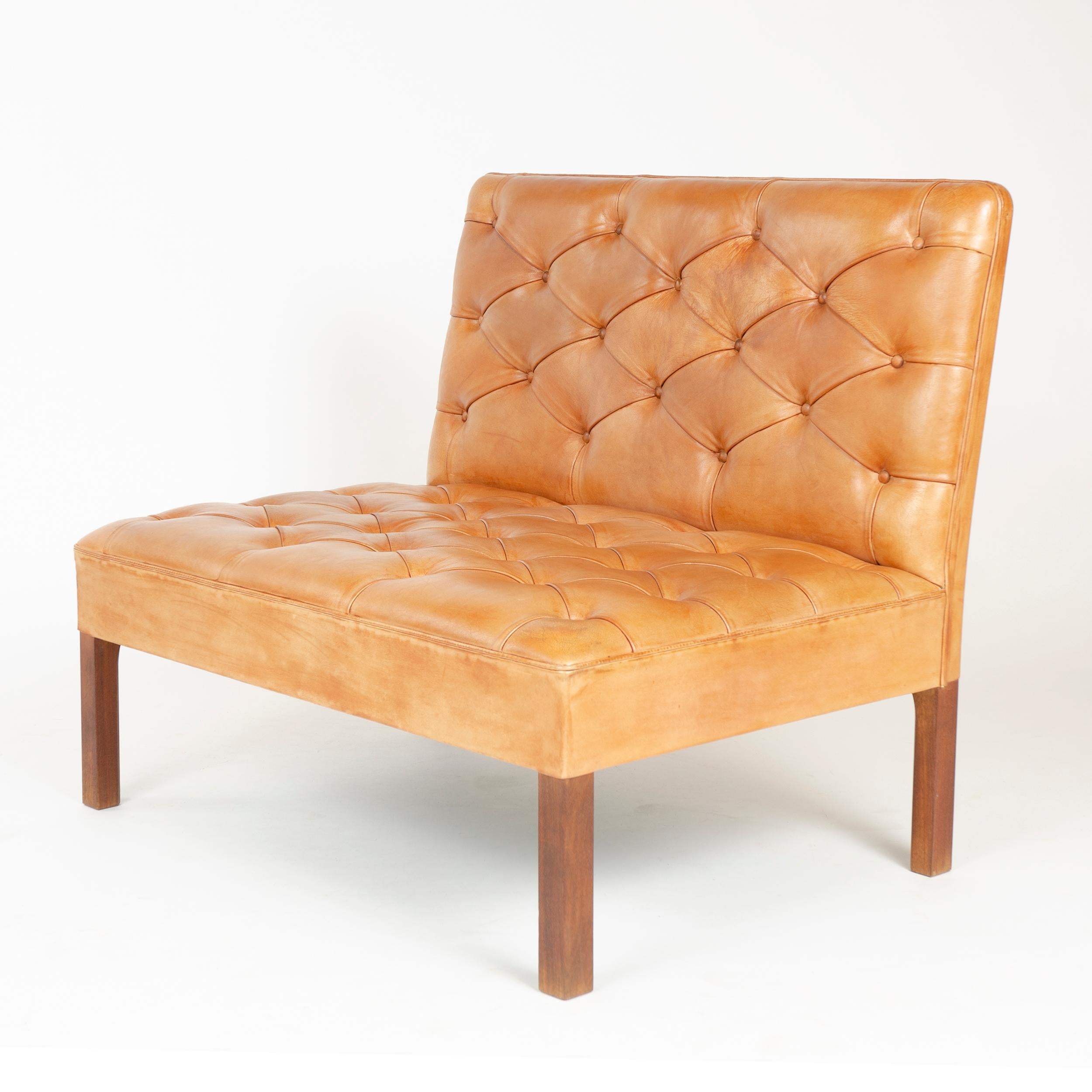 1960s Danish Sofa and Ottoman by Kaare Klint for Rud Rasmussen 2