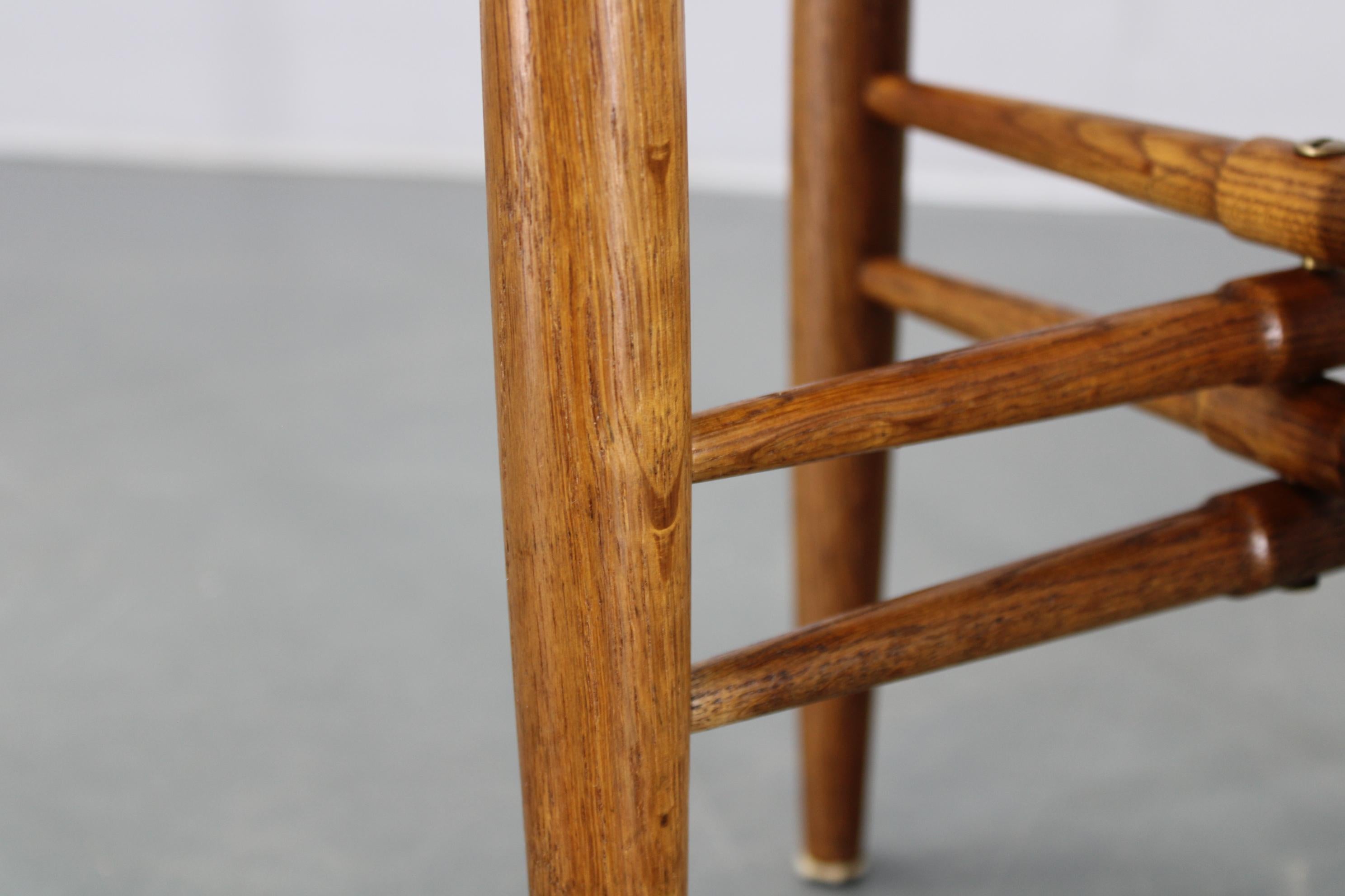 Art Deco 1960s Danish Solid Oak Side Table by Arne Basse for Knabstrup For Sale