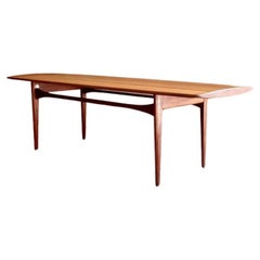 1960s Danish Solid Teak Coffee Table by Edvard Kindt-Larsen