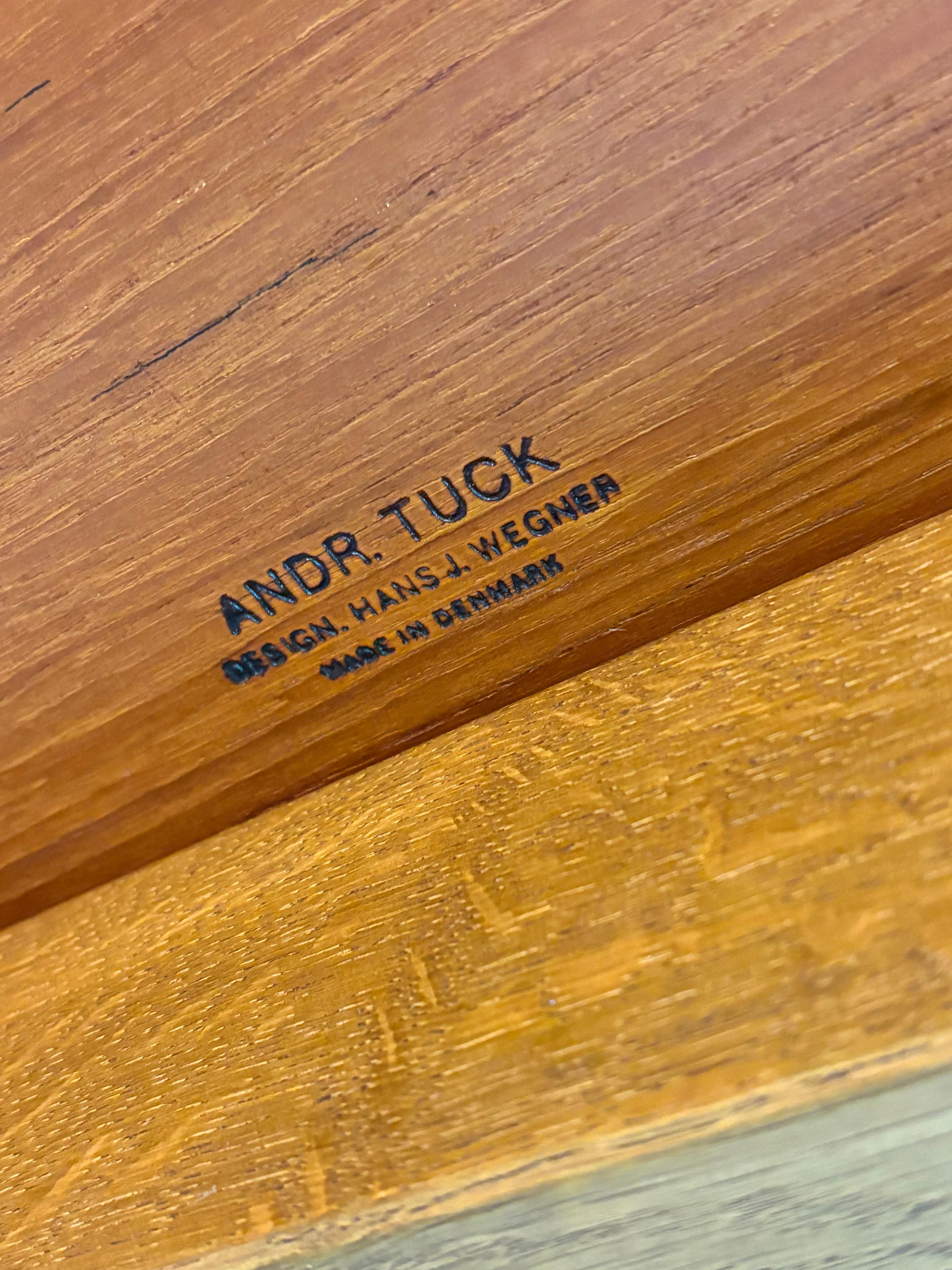 1960s Danish Solid Teak Coffee Table by Hans Wegner For Sale 5