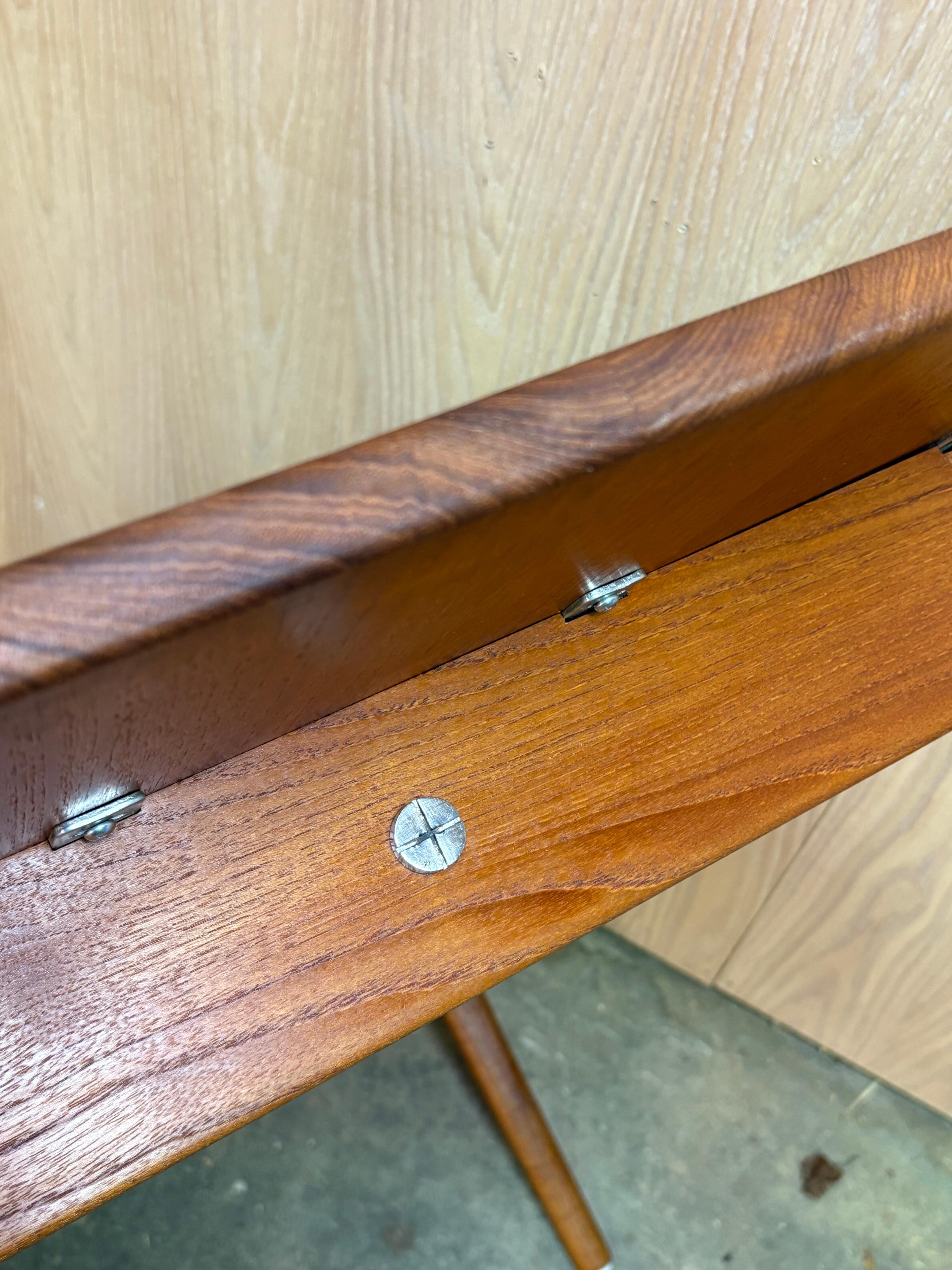 1960s Danish Solid Teak Coffee Table by Hans Wegner For Sale 4