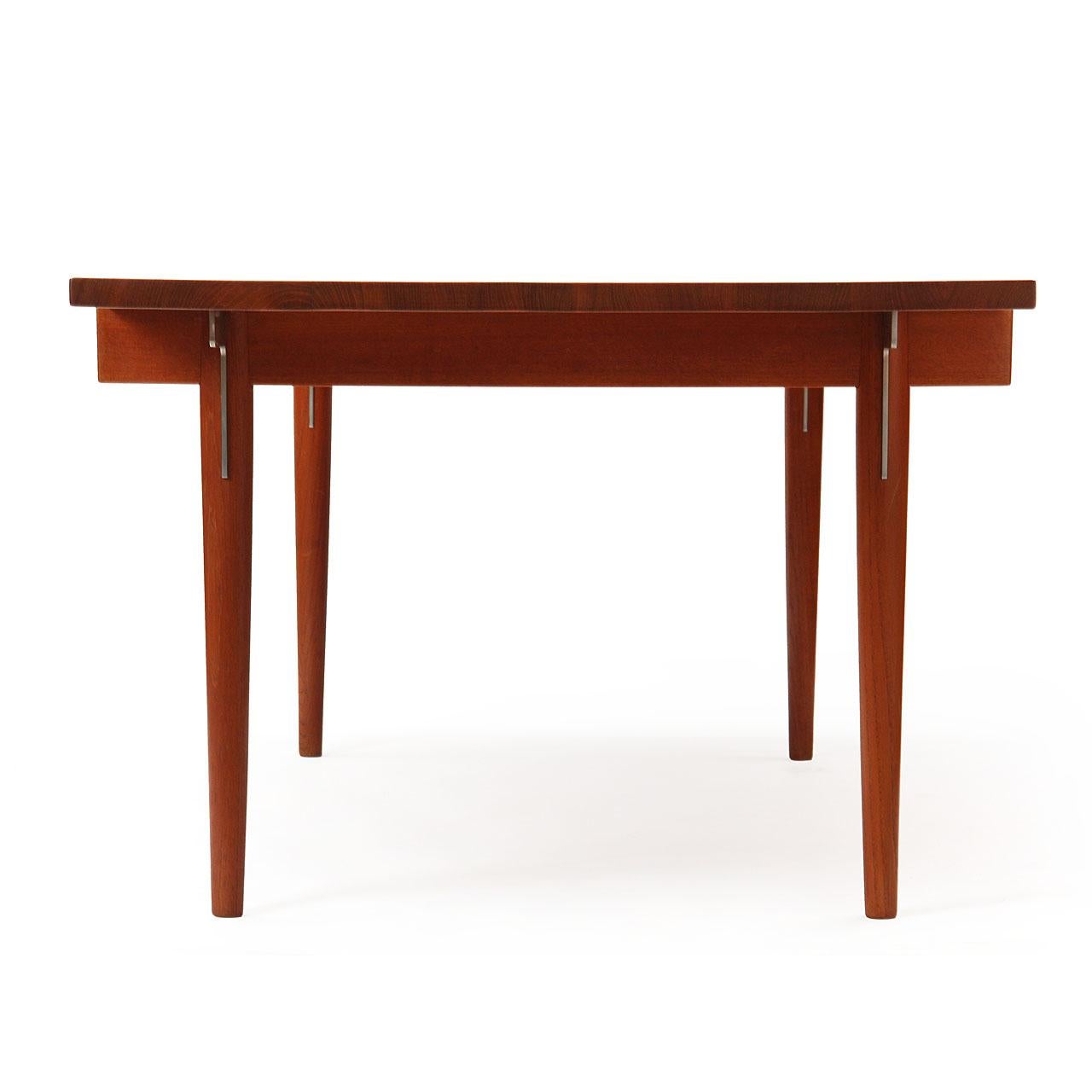 Mid-20th Century 1960s Danish Solid Teak Table / Desk by Hans Wegner for Johannes Hansen For Sale