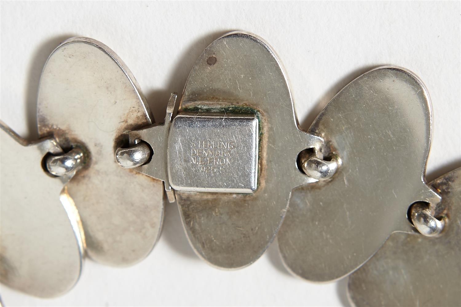 Modern 1960s Danish Sterling Silver Necklace Designed by Nils Erik from Denmark For Sale
