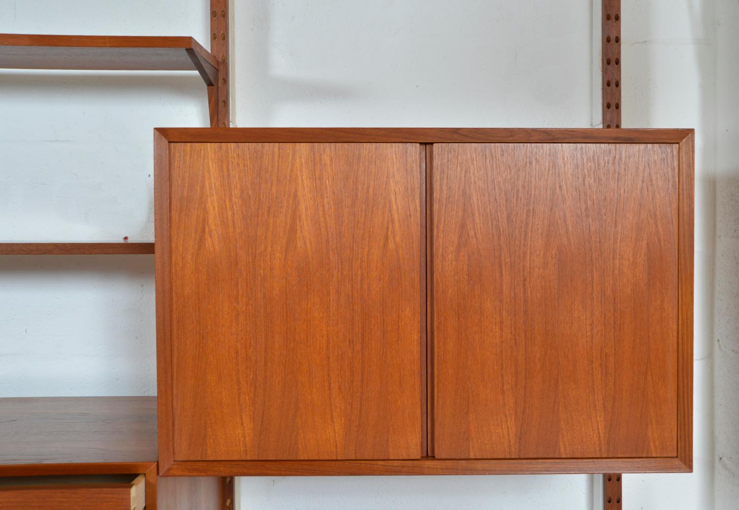 1960s Danish Teak 3-Bay Cado Wall Unit Modular Shelving System by Paul Cadovius 6