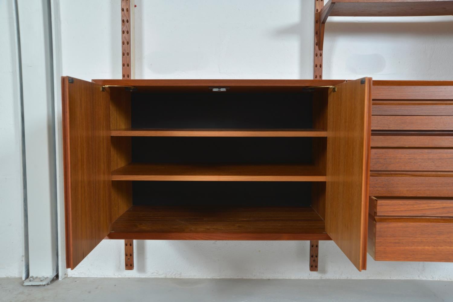 1960s Danish Teak 3-Bay Cado Wall Unit Modular Shelving System by Paul Cadovius 8