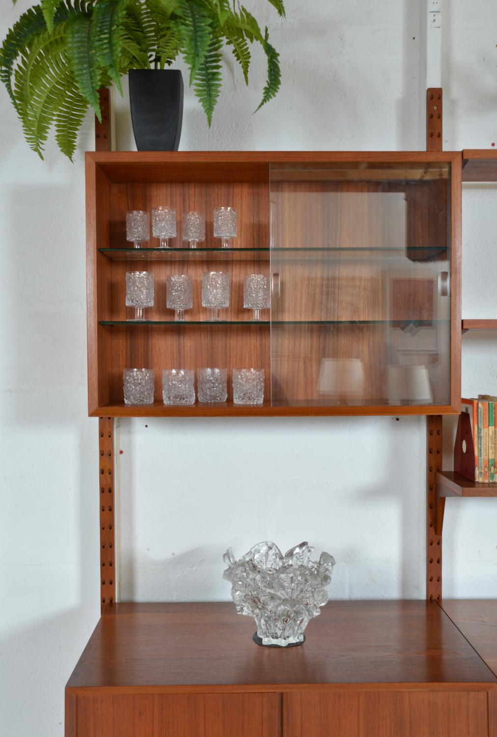 1960s Danish Teak 3-Bay Cado Wall Unit Modular Shelving System by Paul Cadovius 10
