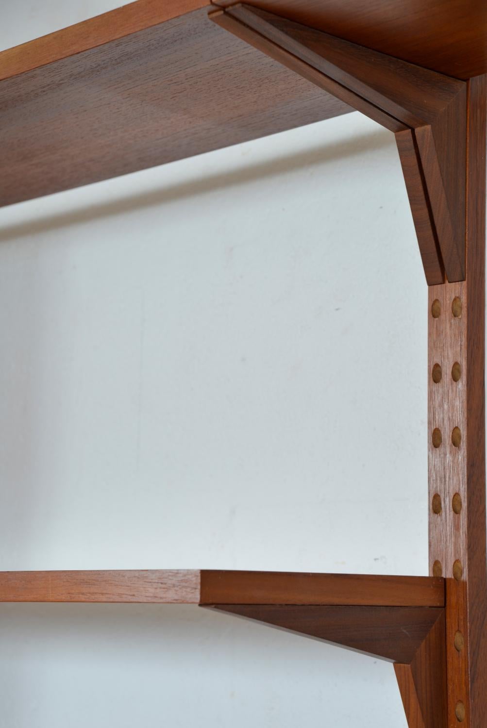 1960s Danish Teak 3-Bay Cado Wall Unit Modular Shelving System by Paul Cadovius 13