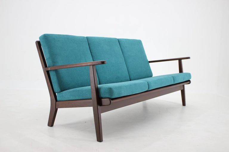 Mid-20th Century 1960s Danish Teak 3-Seat Sofa For Sale