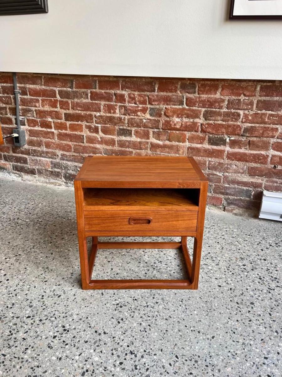 Mid-Century Modern 1960’s Danish Teak Aksel Kjersgaard Side Table Nightstand For Sale