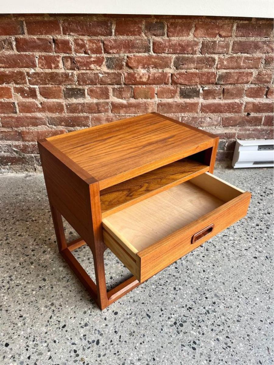 1960’s Danish Teak Aksel Kjersgaard Side Table Nightstand For Sale 1