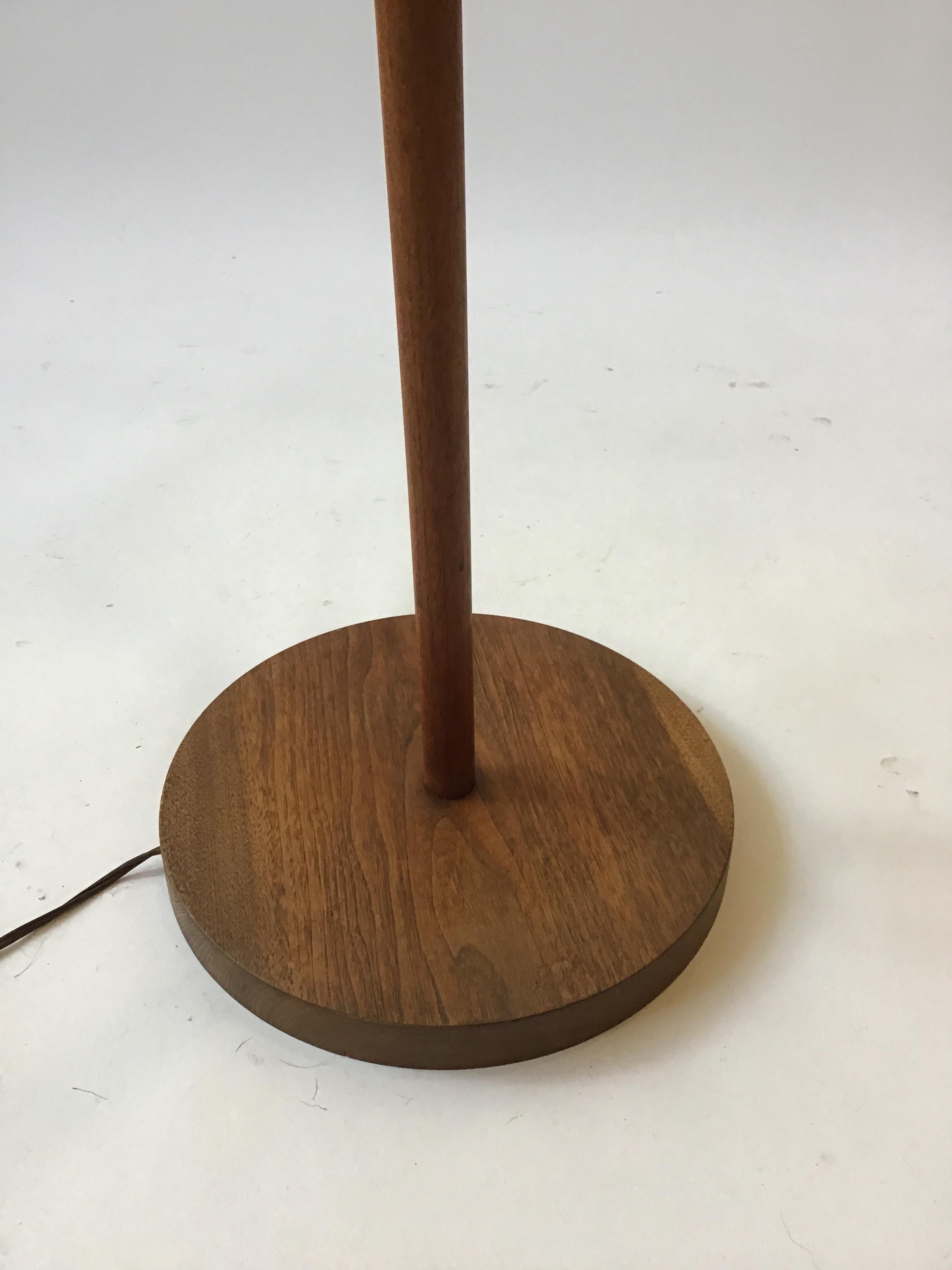 1960s Danish Teak and Tole Floor Lamp 4