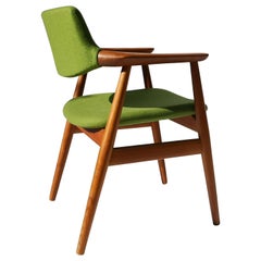 1960s Danish Teak Armchair / Desk Chair by Erik Kirkegaard