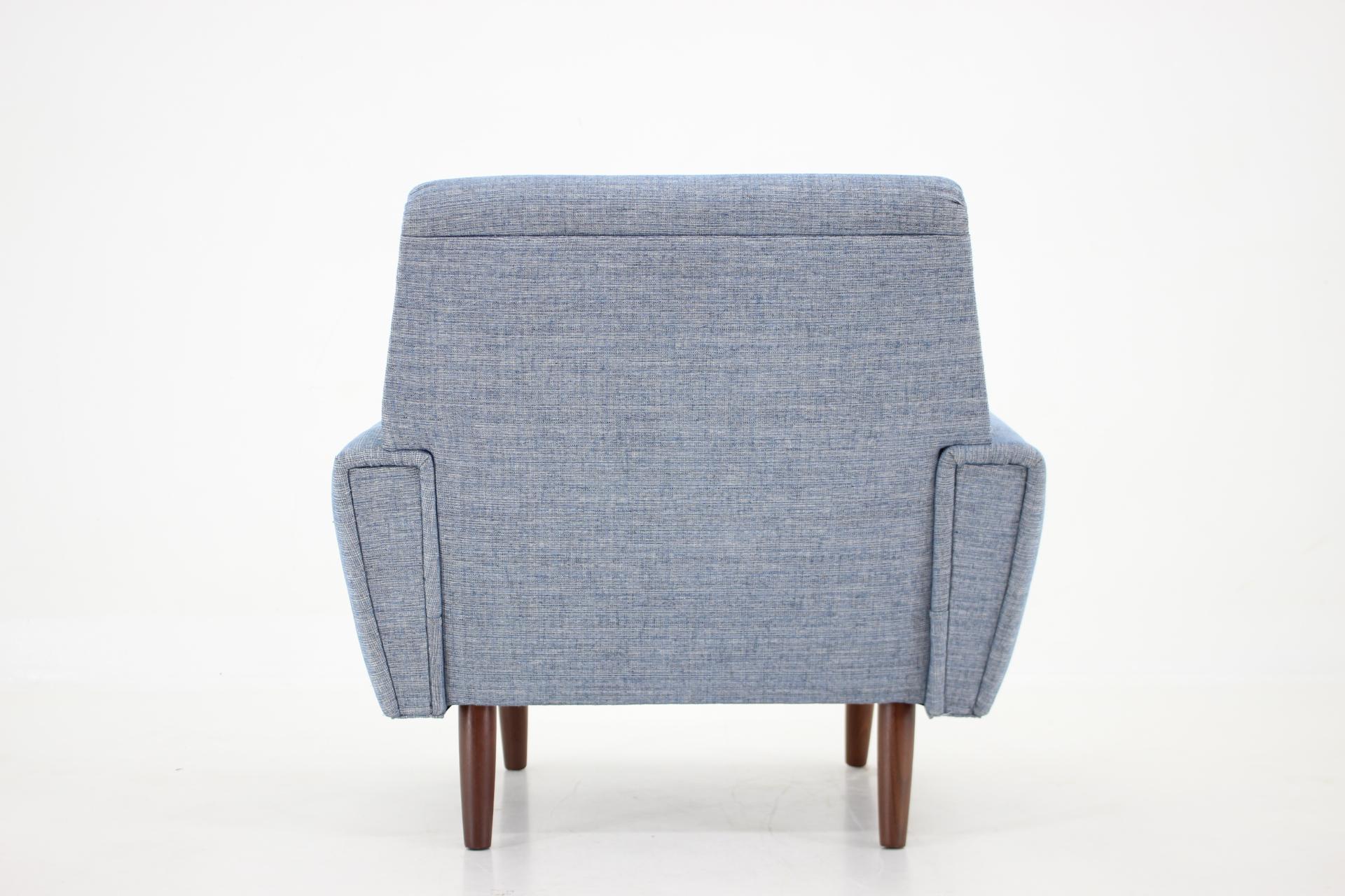 1960s Danish Teak Armchair -Newly upholstered  For Sale 1