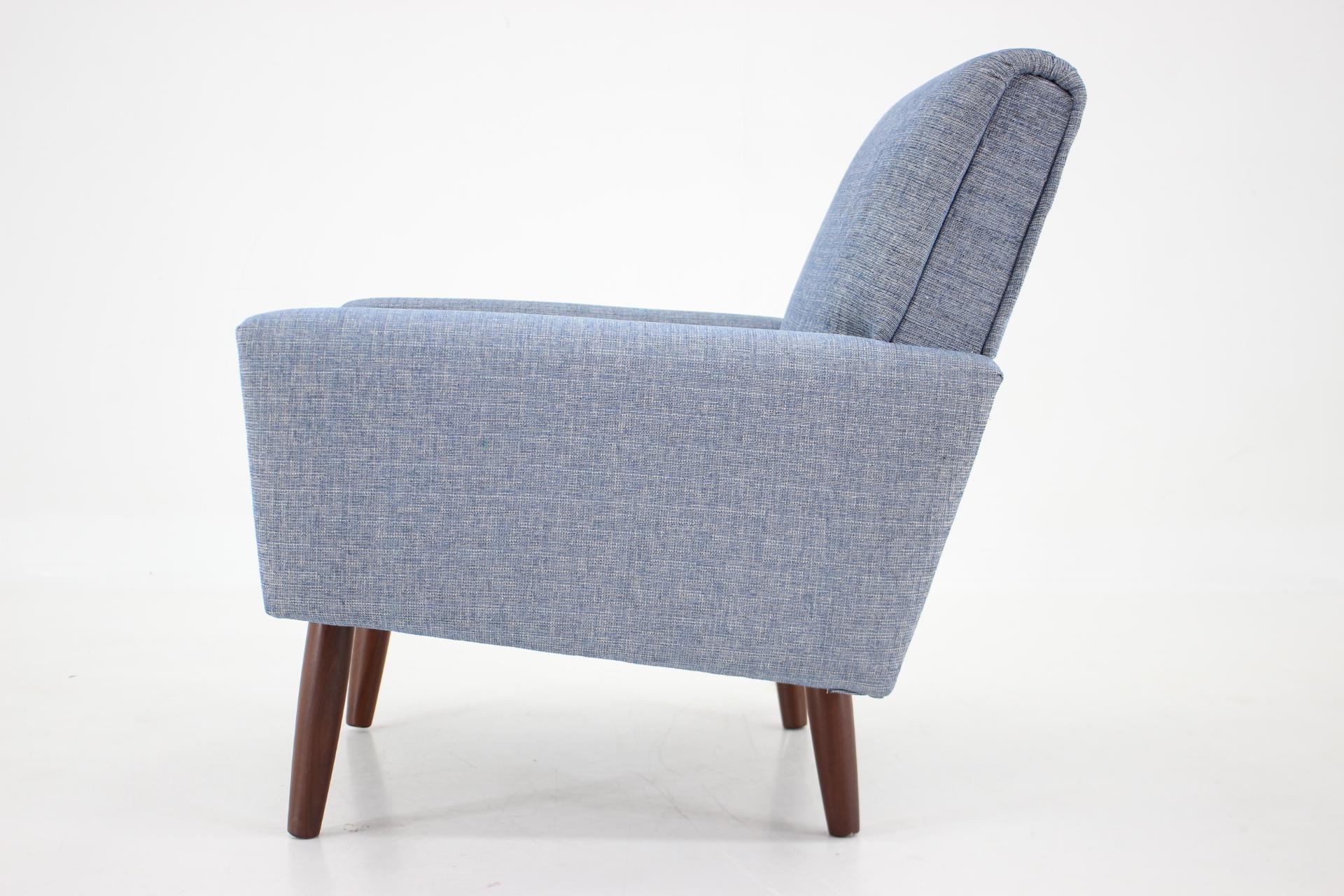 1960s Danish Teak Armchair -Newly upholstered  For Sale 2