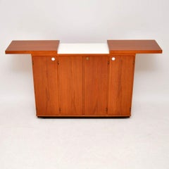 1960s Danish Teak Captains Bar / Drinks Cabinet by Dyrlund