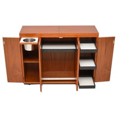 1960s Danish Teak Captains Bar or Drinks Cabinet by Dyrlund