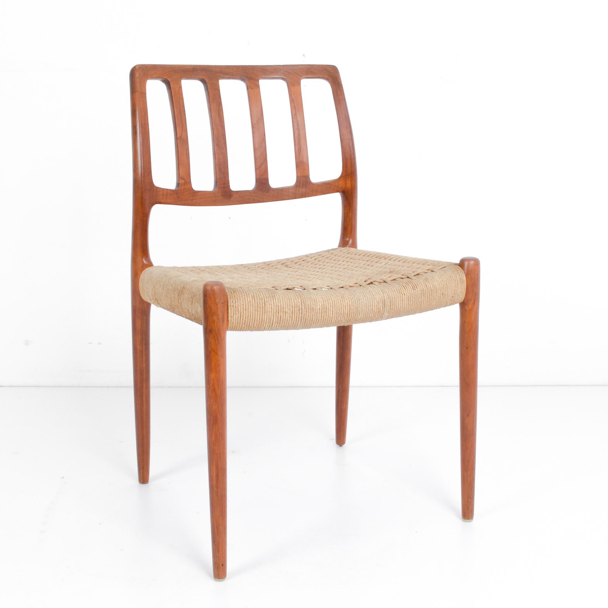 In the dynamic design landscape of 1960s Denmark, this teak chair by Arne Hovmand Olsen epitomizes the sleek sophistication and minimalist charm of the era. Crafted with meticulous attention to detail, this piece represents the epitome of Danish