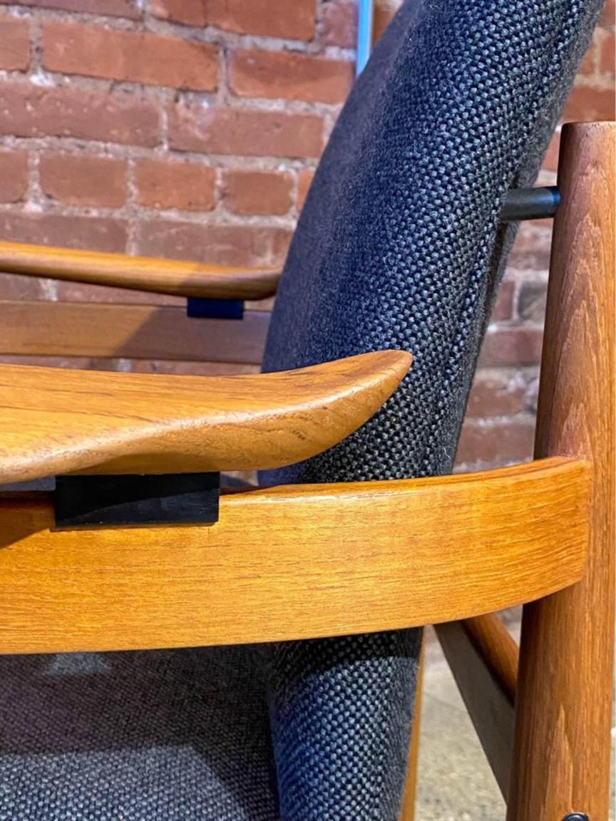 1960s Danish Teak Chair by Finn Juhl for France & Son In Excellent Condition In Victoria, BC