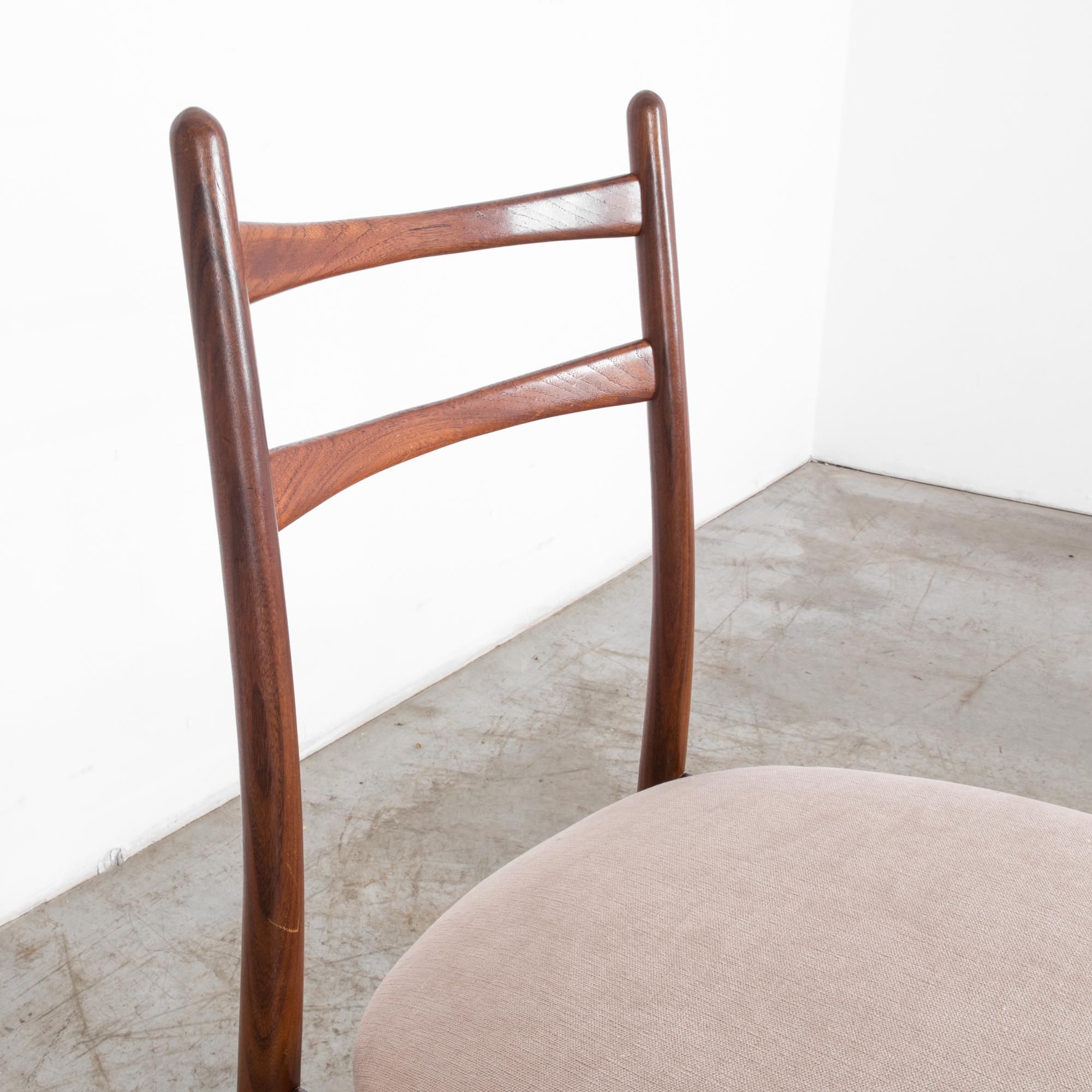 Upholstery 1960s Danish Teak Chair For Sale
