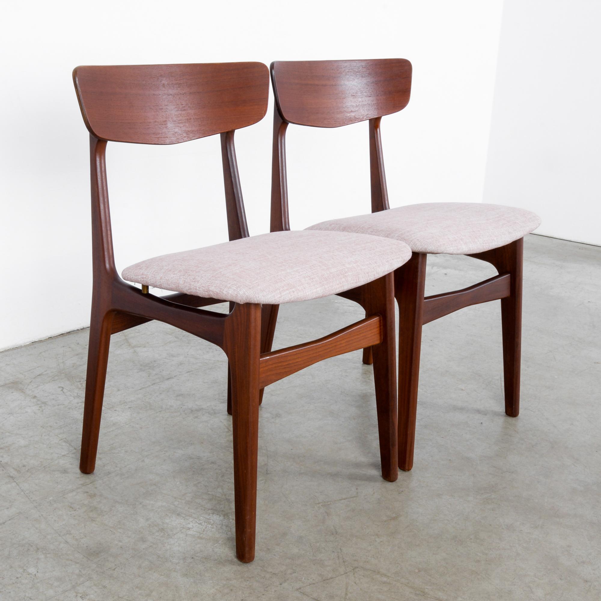 Mid-20th Century 1960s Danish Teak Chairs by Glostrup, a Pair