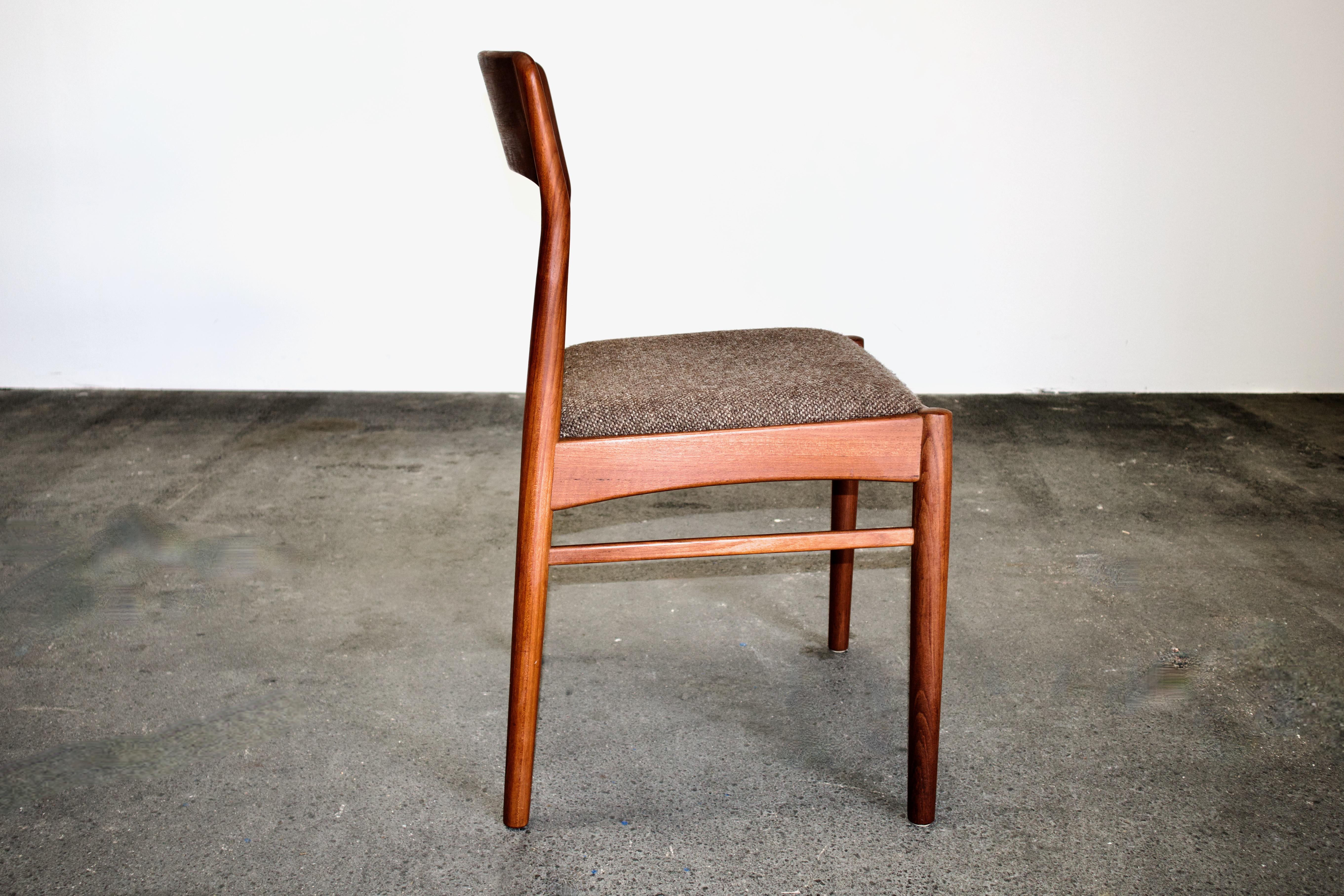 Mid-Century Modern Quirky 1960s Danish Teak Chairs By Kai Kristiansen for K.S. Mobler For Sale