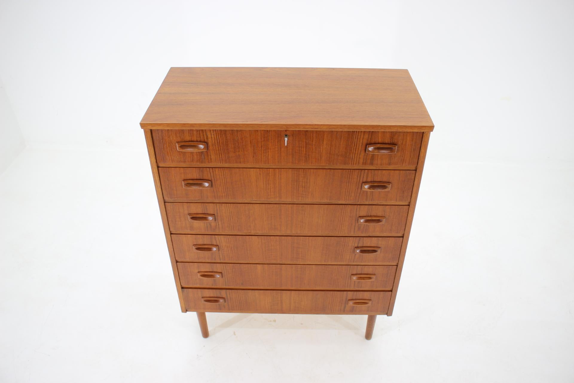 Mid-Century Modern 1960s Danish Teak Chest of Drawers