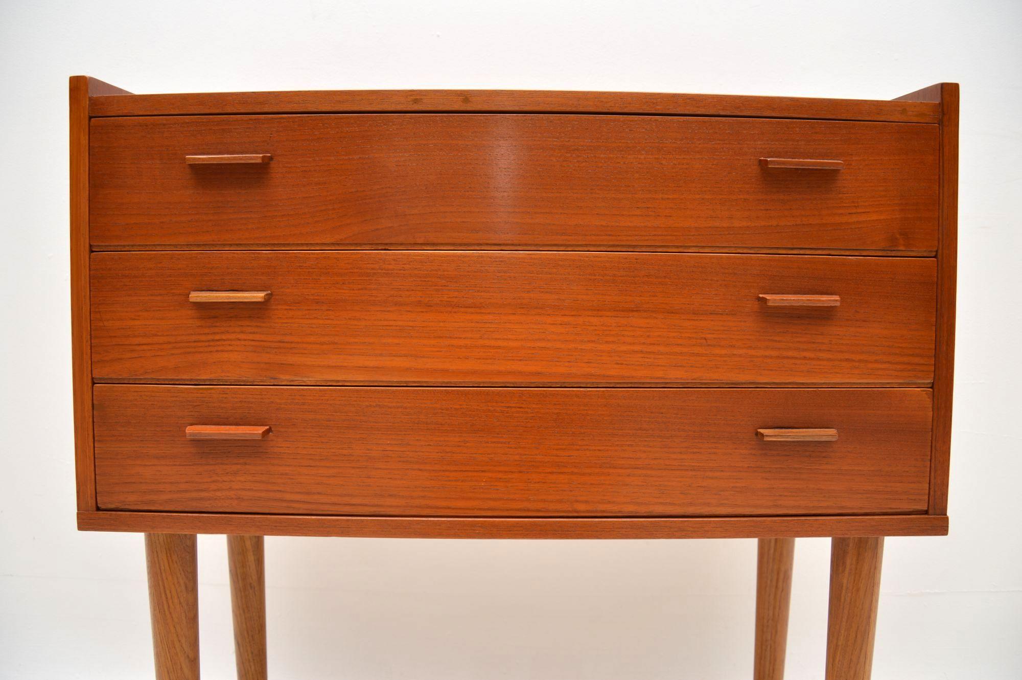 Mid-20th Century 1960s Danish Teak Chest of Drawers