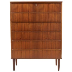 1960s Danish Teak Chest of Drawers