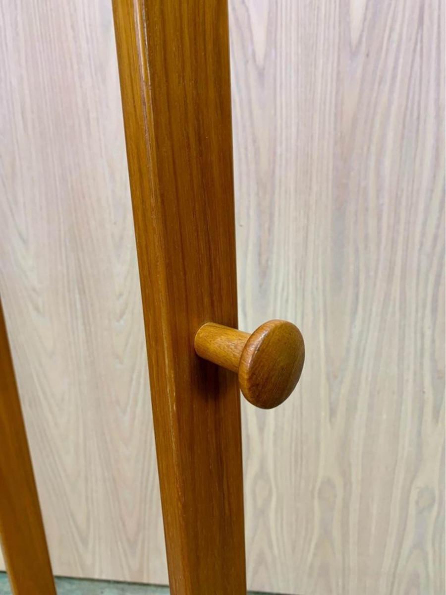 1960s Danish Teak Coat Rack  Hat Stand 1