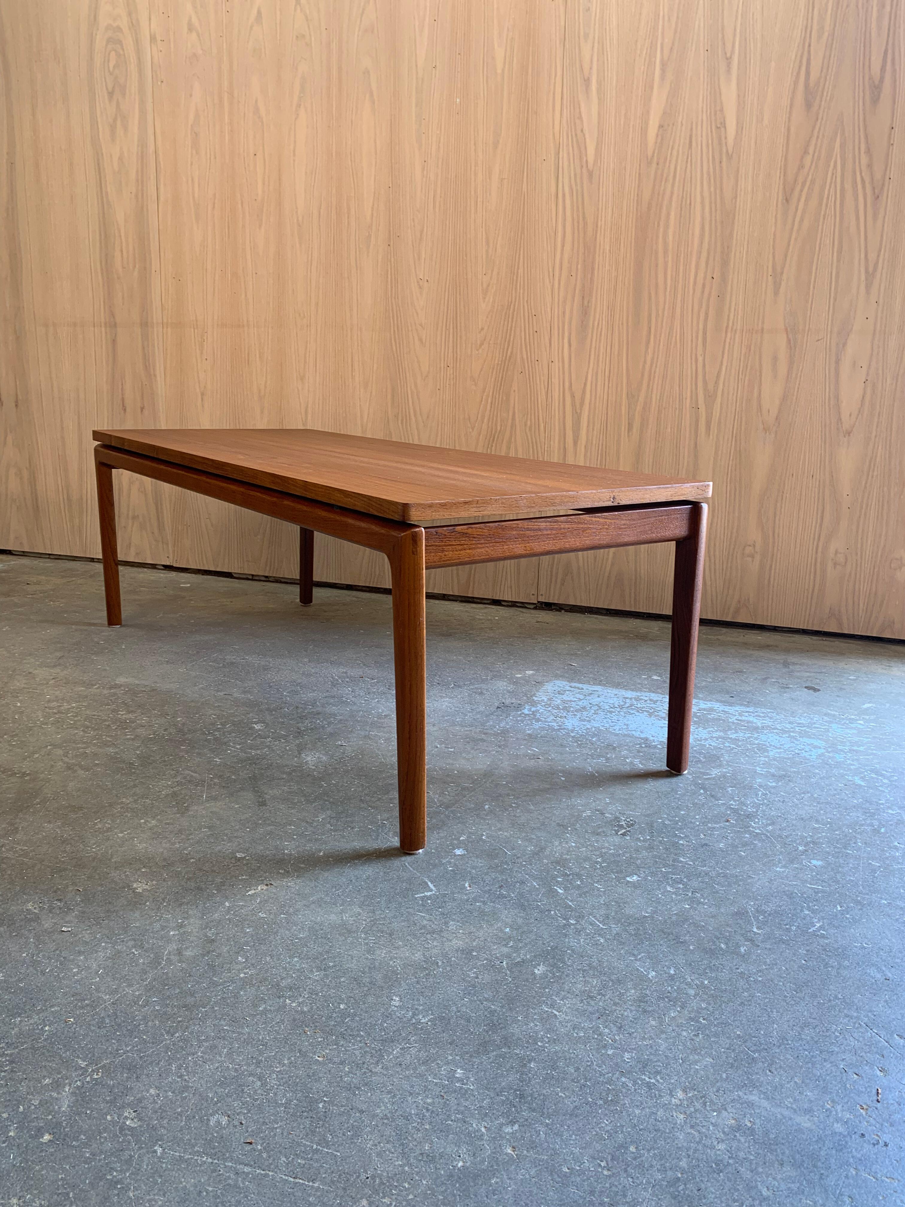 1960s Danish Teak Coffee Table by France & Sons For Sale 6