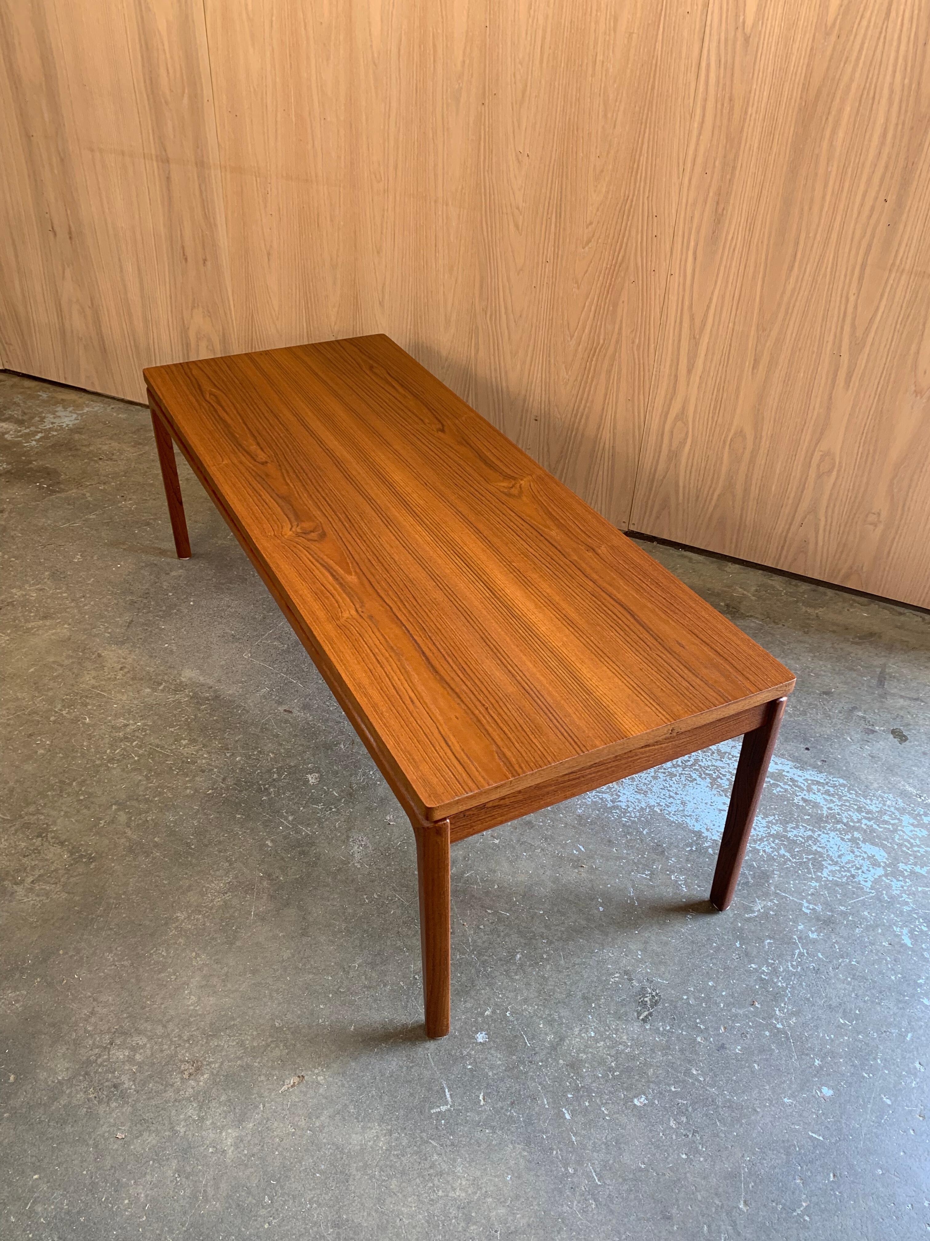 1960s Danish Teak Coffee Table by France & Sons For Sale 7