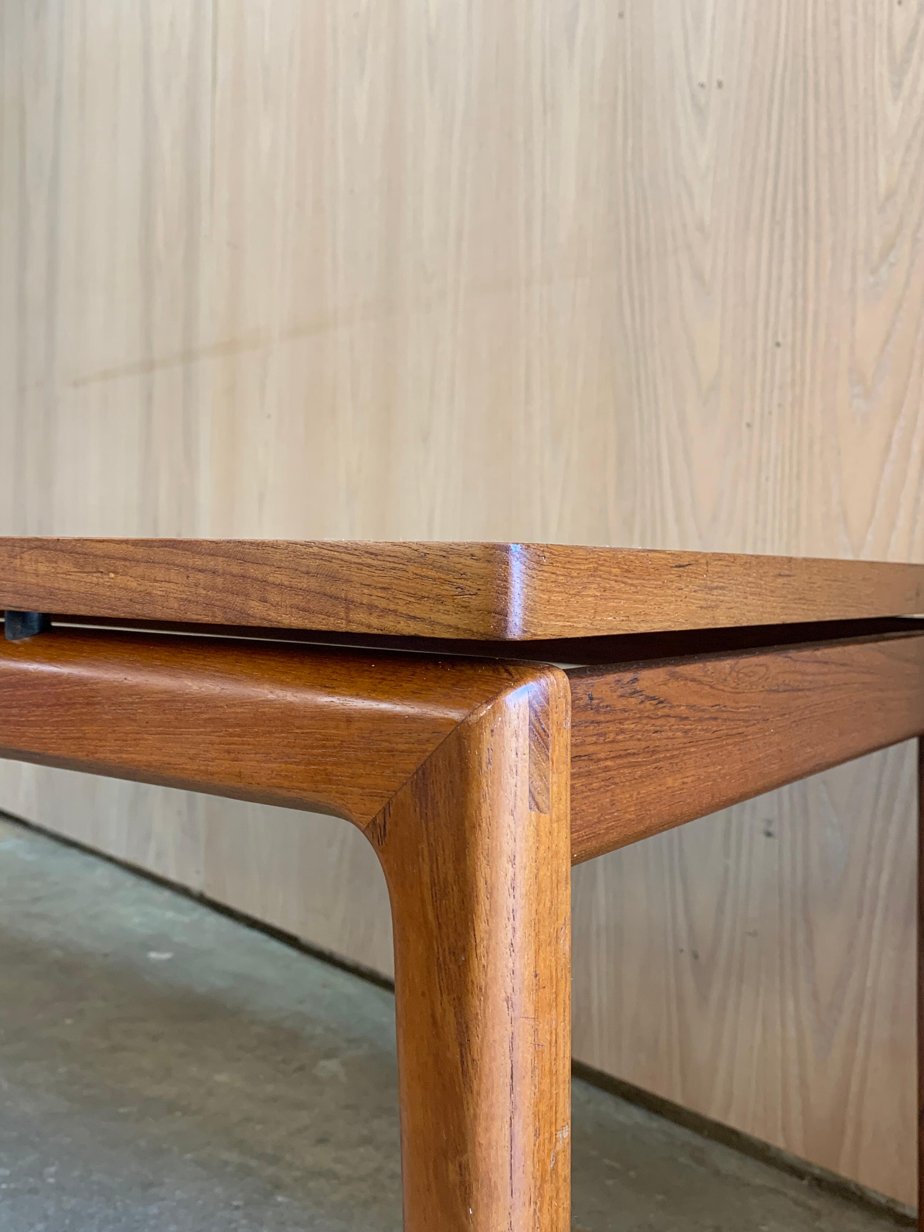 1960s Danish Teak Coffee Table by France & Sons In Excellent Condition For Sale In Victoria, BC