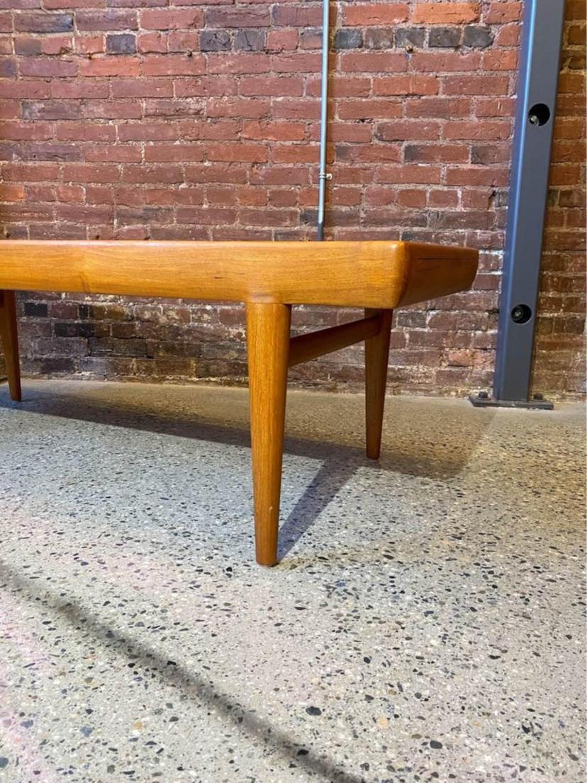 1960s Danish Teak Coffee Table by Johannes Andersen In Excellent Condition In Victoria, BC