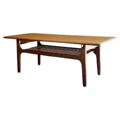 Table basse danoise en teck des années 1960