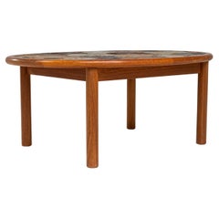 1960s Danish Teak Coffee Table With Ceramic Top 1960s Danish Teak Coffee Table With Ceramic Top