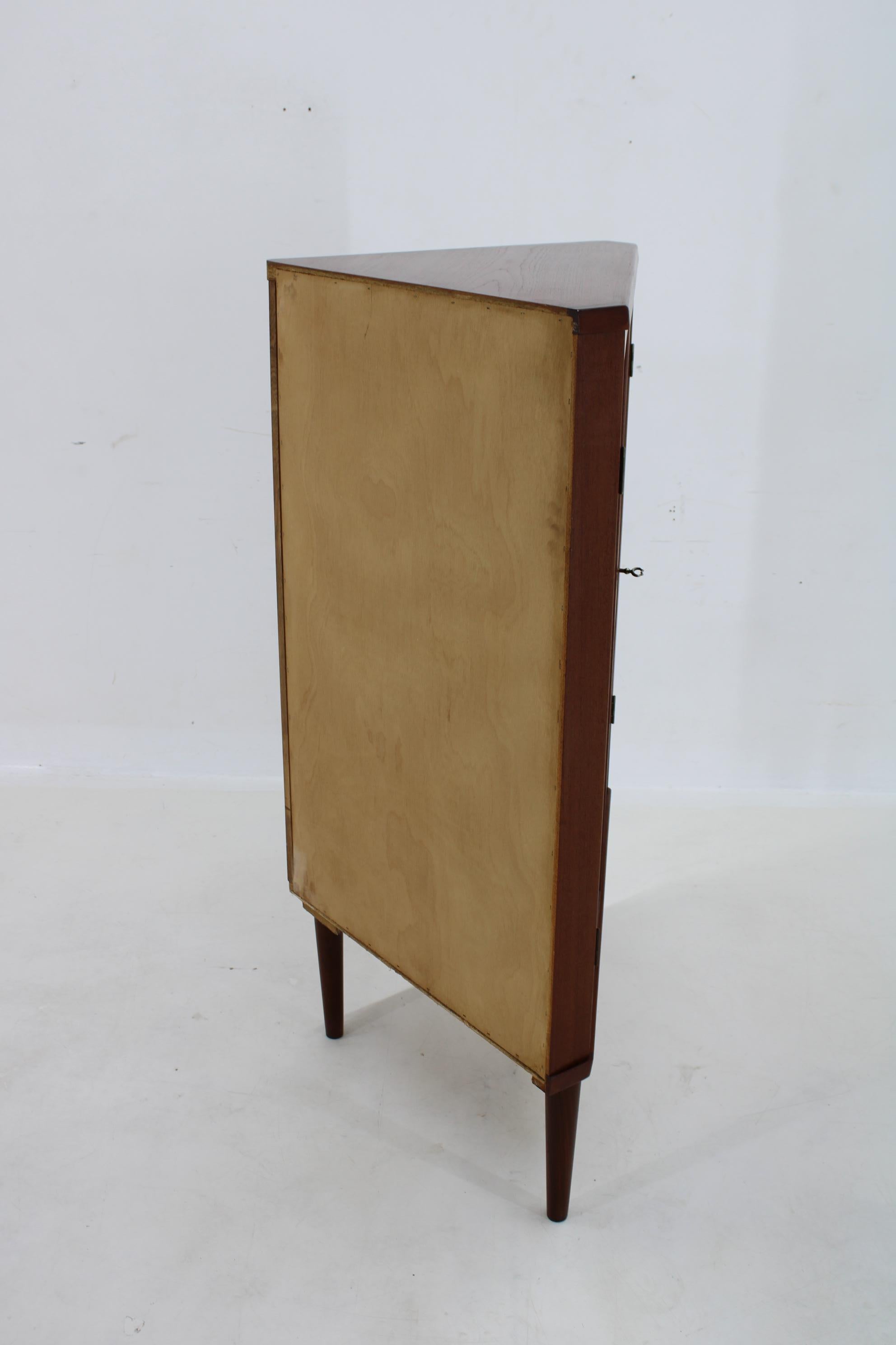 1960s Danish Teak Corner Cabinet 5