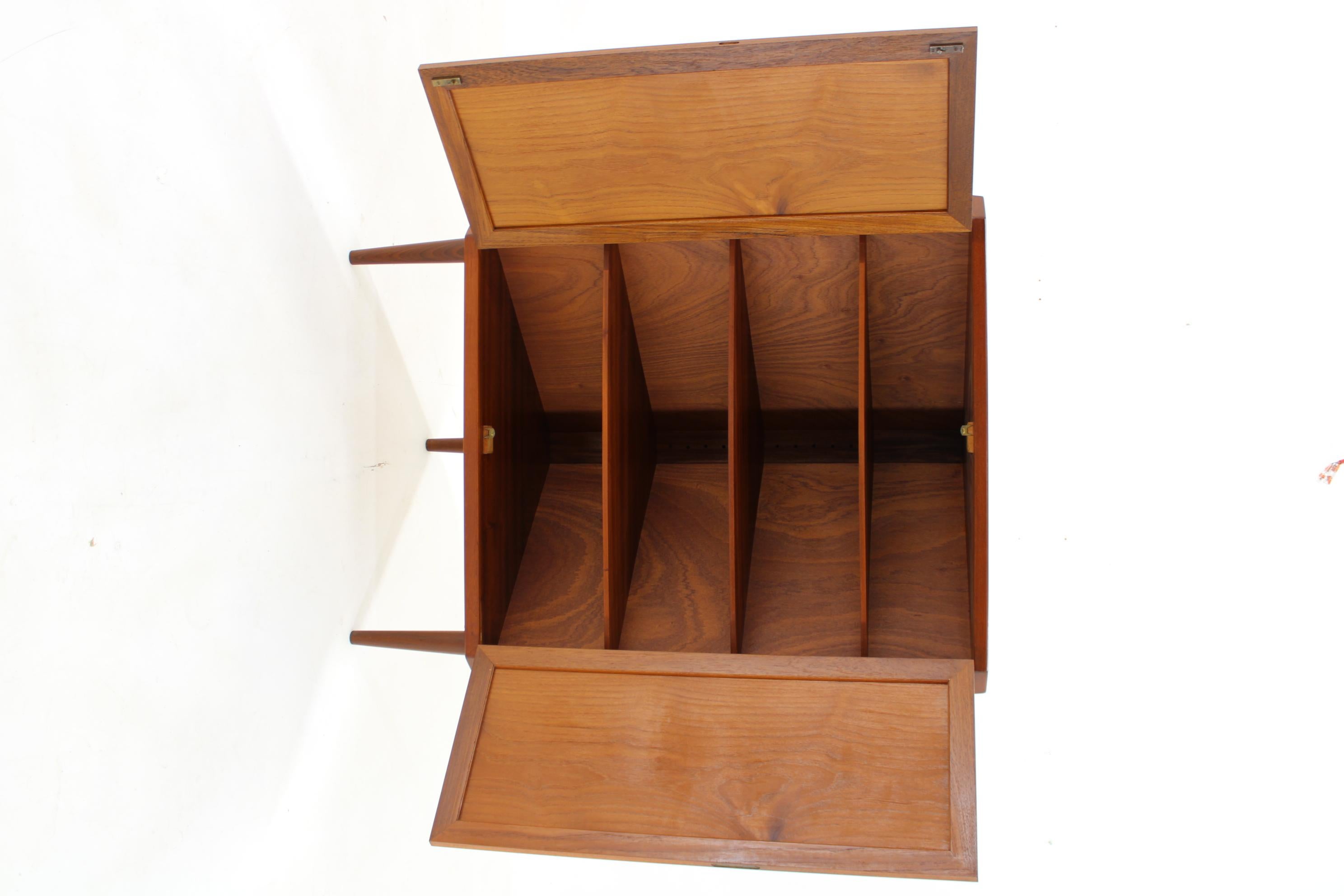 Mid-Century Modern 1960s Danish Teak Corner Cabinet