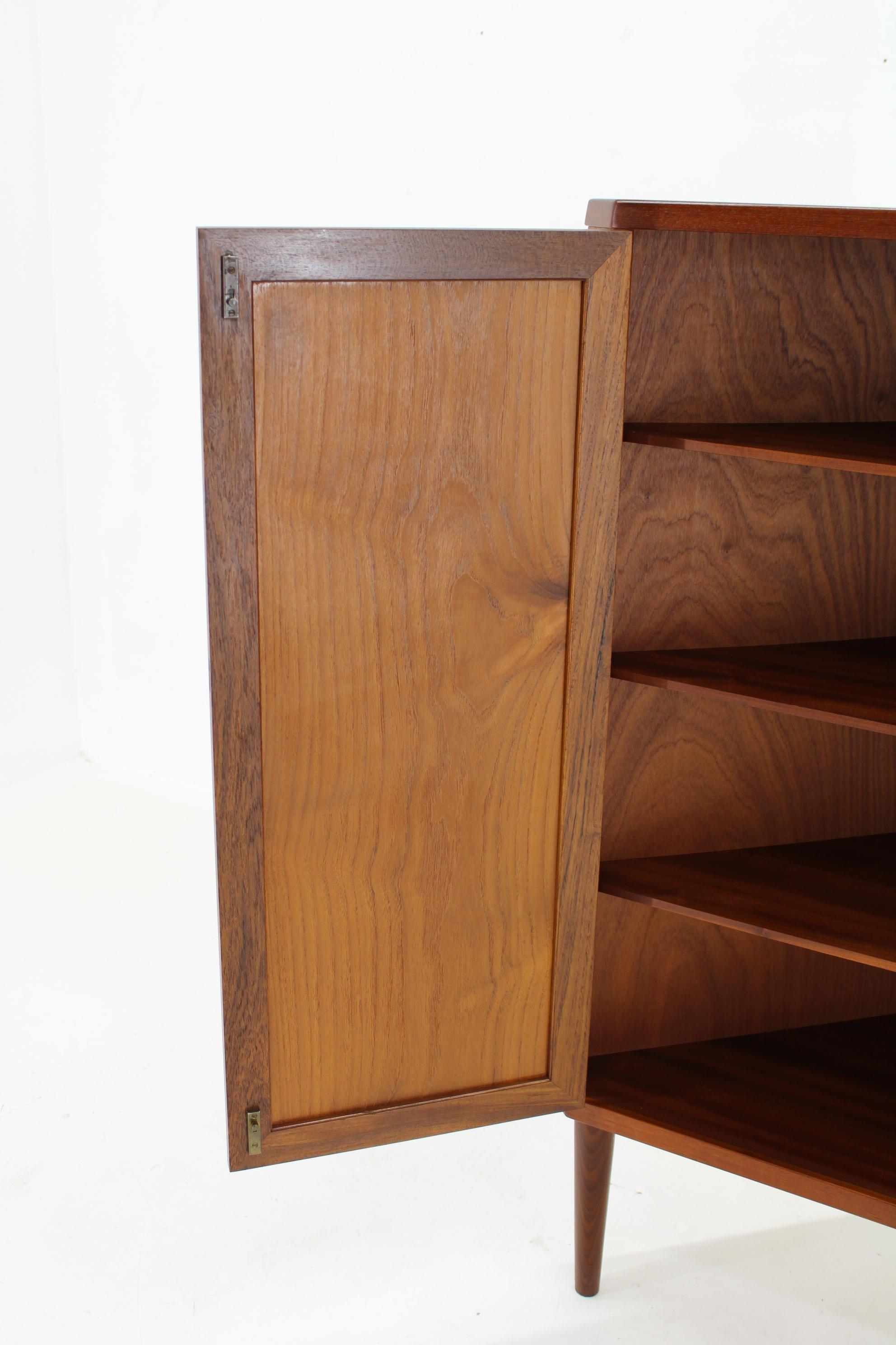 Mid-20th Century 1960s Danish Teak Corner Cabinet