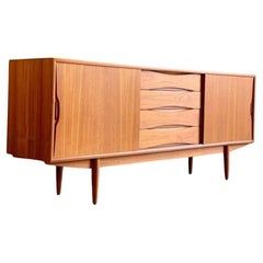 1960s Danish Teak Credenza by Knud Nielsen