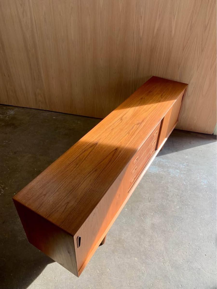 Mid-20th Century 1960s Danish Teak Credenza  Sideboard