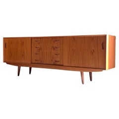 1960s Danish Teak Credenza  Sideboard